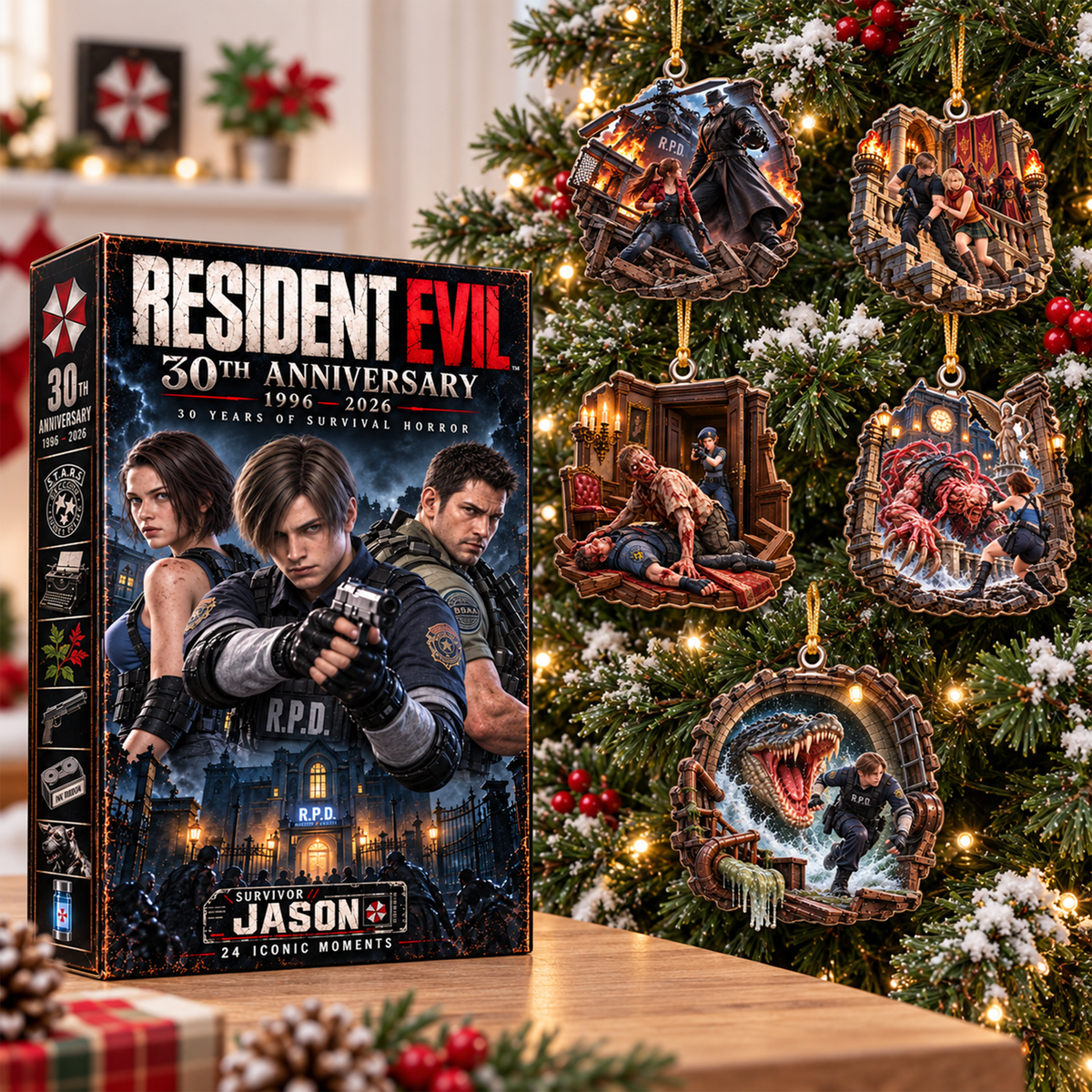 30th Anniversary Horror Game Christmas Advent Calendar Blind Box - Personalized Gifts 08haqn091026-Homacus