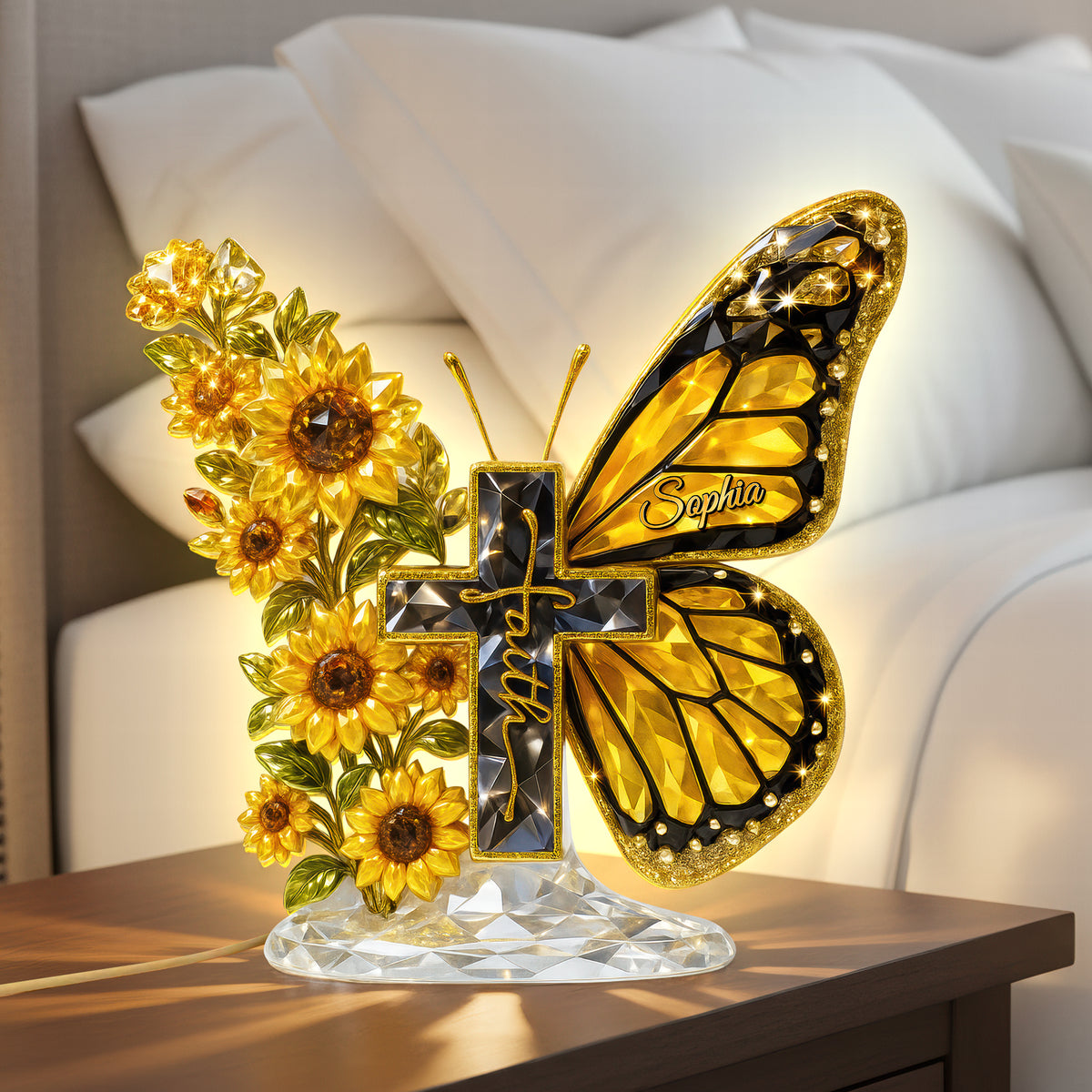 Faith Cross Acrylic Light Box - Personalized Gifts For Christians 05huqn051225-Homacus