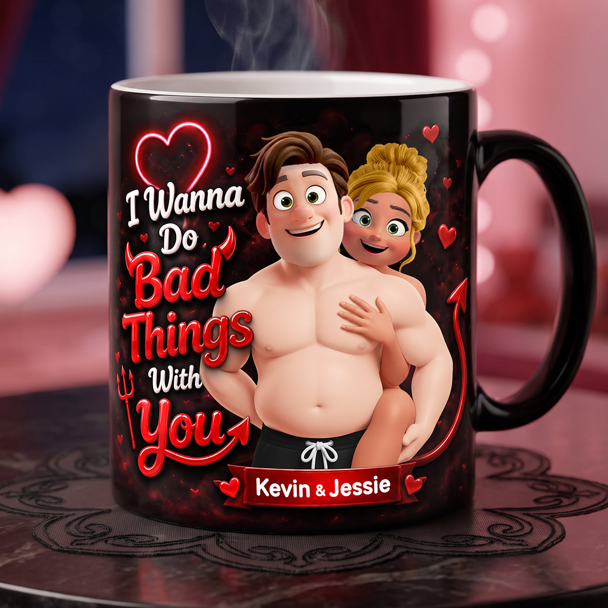 Naughty Couples Magic Mug - Personalized Gifts For Couples 01huta220726-Homacus