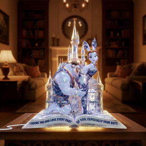 Backside Kiss Acrylic Light Box - Personalized Gift For Couples 07OHLU271125-Homacus