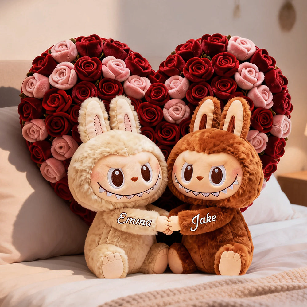 Cute Couple Custom Shaped Pillow - Personalized Gifts For Couple 02nata231225-Homacus