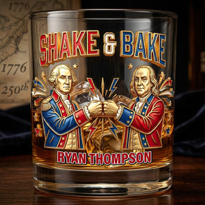 USA 250th Years Round Glass - Personalized Funny Gifts 02nadt080626-Homacus