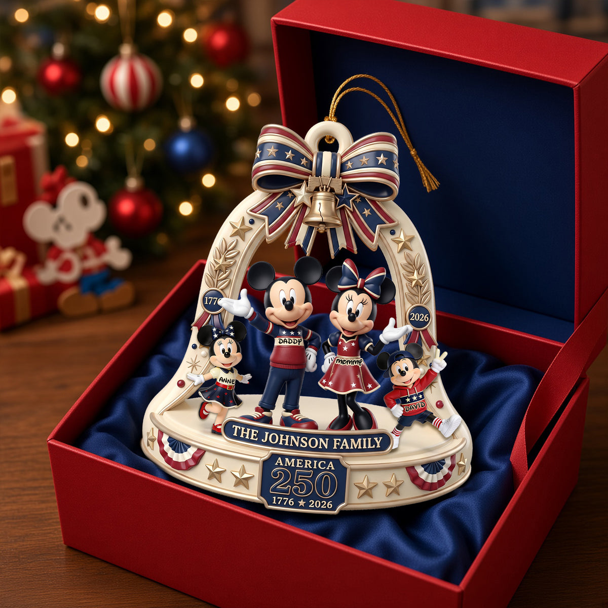 Proud Patriot Family Acrylic Ornament - Personalized Christmas Gift For Family 08tolu310826-Homacus