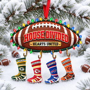 House Divided Christmas Ornament - Personalized Gifts For Sport Lovers 04ohlu101026-Homacus