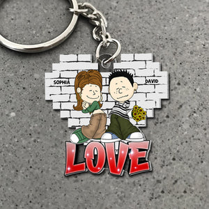 Personalized Gifts For Couple Keychain 05totn030125hg-Homacus