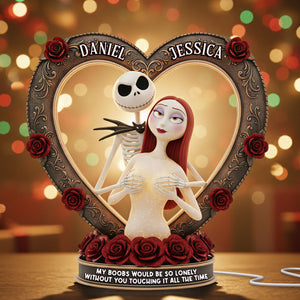 Spooky Couple Light Box - Personalized Gifts For Couple Christmas Acrylic Light Box 03OHLU031125-Homacus