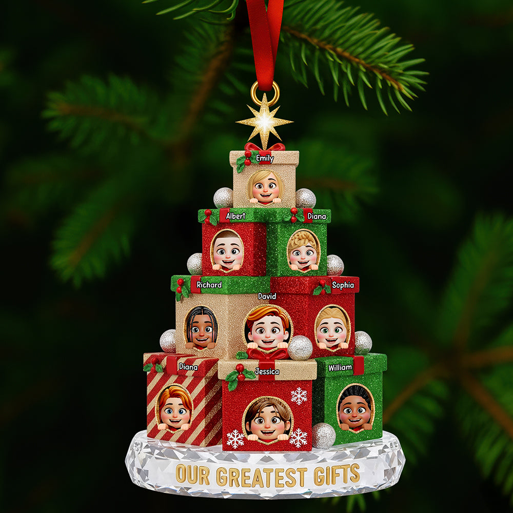 Our Greatest Gifts Christmas Ornament – Personalized Gifts for Grandparents 01qhqn061025-Homacus