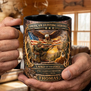 American Hunting Heritage Accent Mug - Personalized Gifts For Hunters 03tyqn060326-Homacus