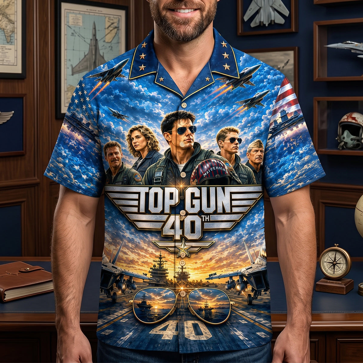 Legendary Pilots 40th Anniversary Hawaiian Shirt - Personalized Gifts 02natn100626-Homacus