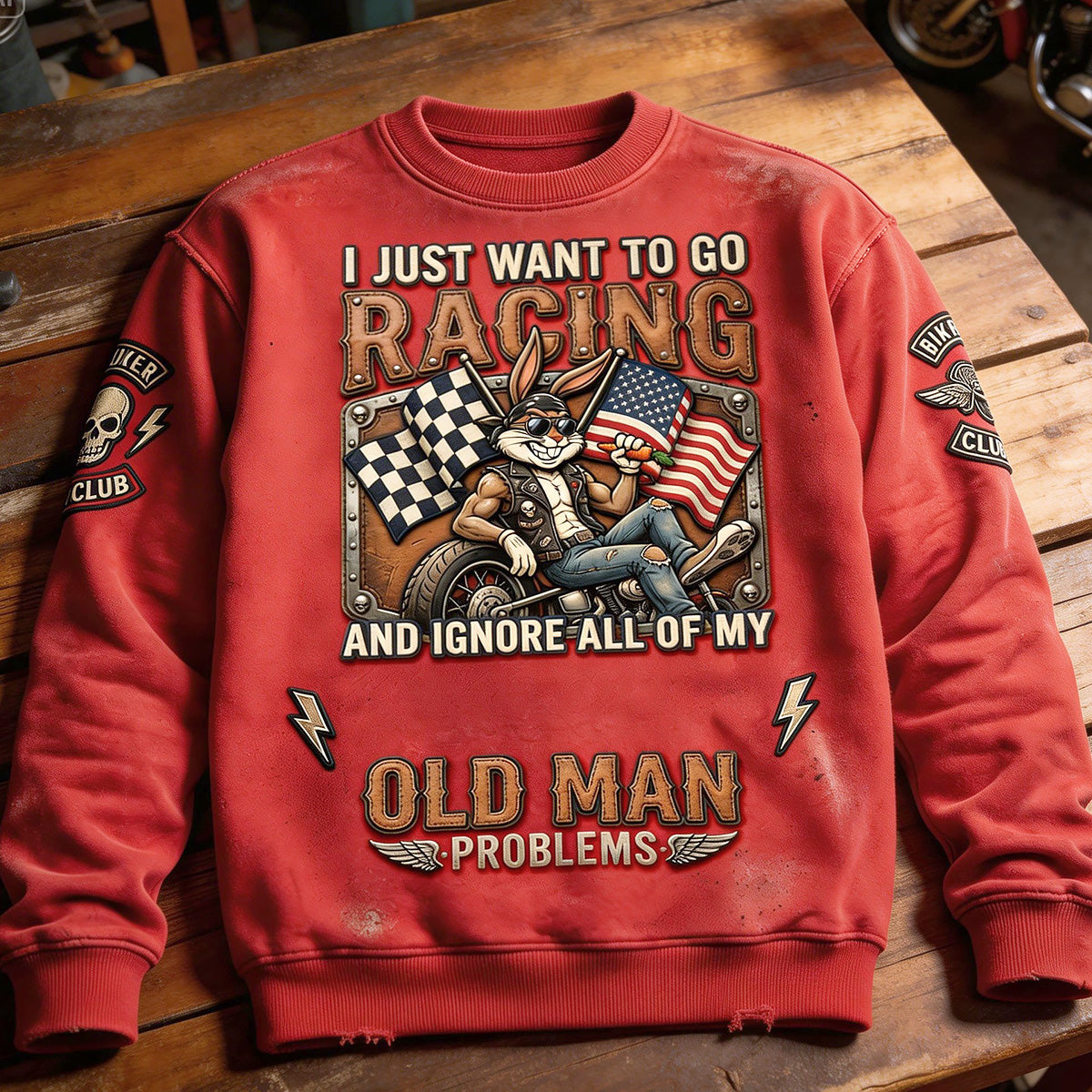 Old Man Racing 3D Shirt - Gifts For Bikers 05PAMG120326-Homacus