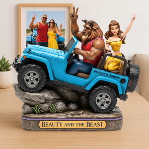 Monster & Princess Acrylic Plaque - Personalized Gifts For Off-road Couple 04qhqn040625-Homacus