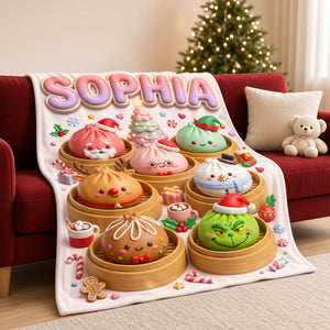 Lovely Dumpling Blanket - Personalized Christmas Gifts 02nadh011026