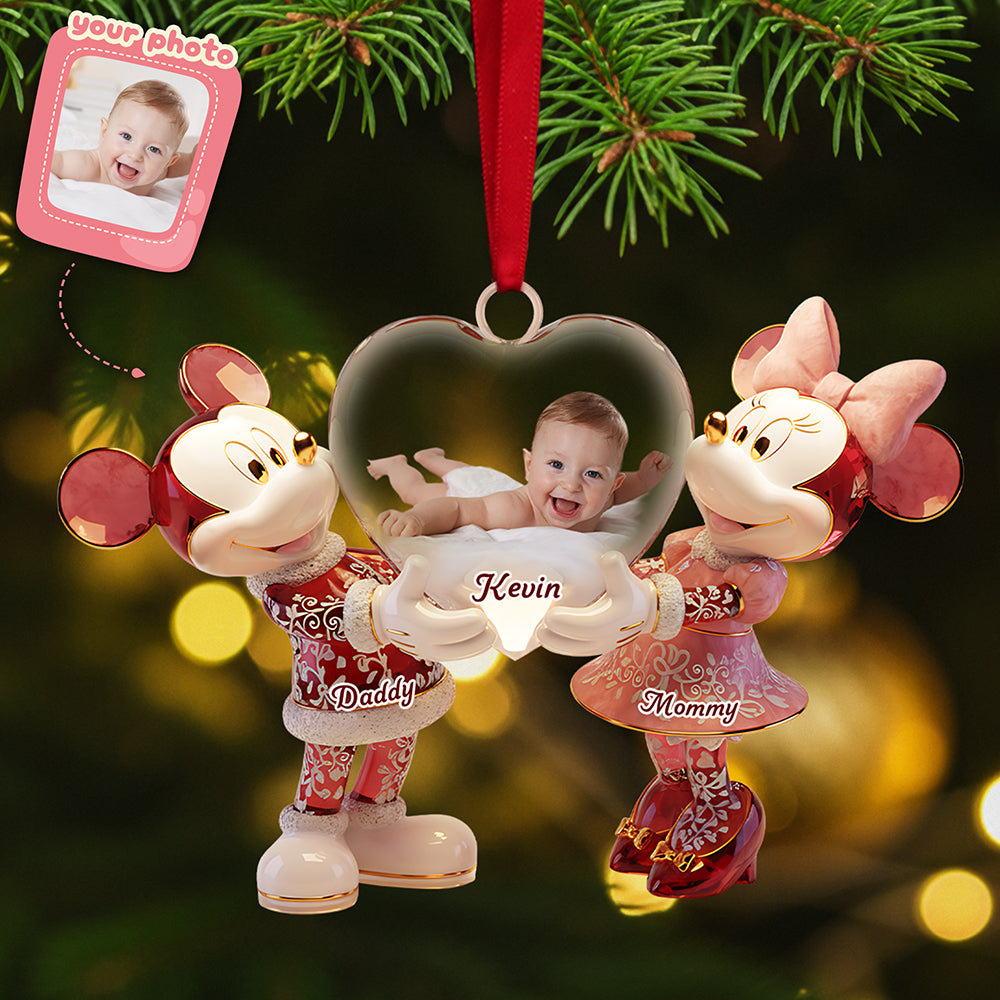Parent Custom Photo Acrylic Christmas Ornament - Personalized Gifts For Family 03pata101125-Homacus