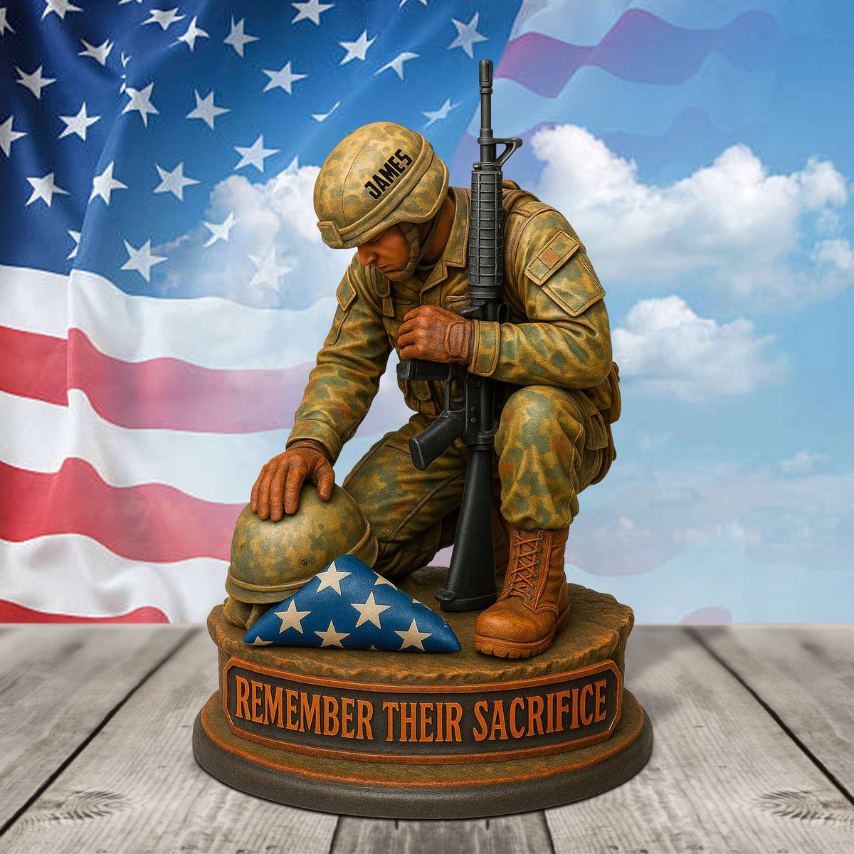 Remember Sacrifice Acrylic Plaque Personalized Gifts For Veteran 05TOTN300525-Homacus