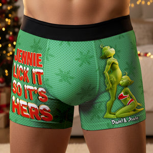 Naughty Couple Boxers, Personalized Christmas Gifts For Him 06ohlu171025-Homacus