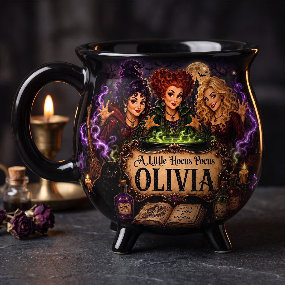 Dark Fantasy Cauldron Mug - Personalized Gifts For Friends 03HAQN180826
