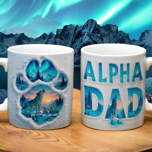 Alpha Wolf Dad Mug Personalized Gifts For Dad 01QHDT130525-Homacus