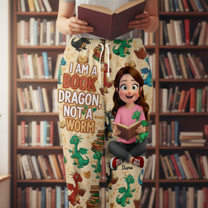 Book Dragon Pajama Pants - Personalized Gifts For Book Lovers 05naqn171225-Homacus