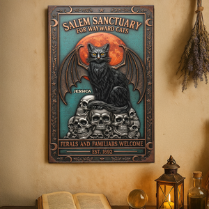 Witch Salem Metal Sign - Personalized Gifts For Witch Lover 01NAPU150725-Homacus