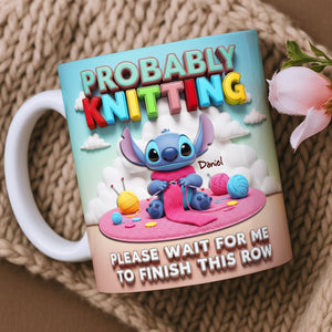 Tropical Alien Knitting Coffee Mug- Personalized Gifts For Knitting Lovers 01TOLU160625-Homacus