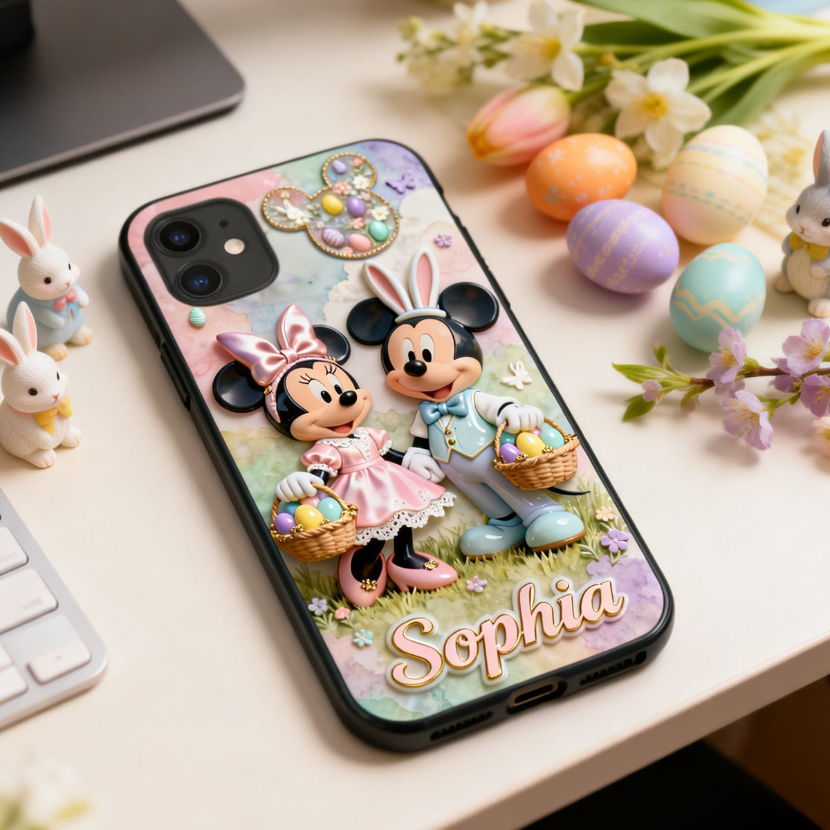 Cute Easter Day Phone Case - Personalized Gifts For Couple 02PGTN120226-Homacus