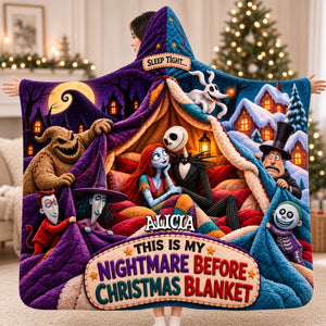 Sleep Tight! Spooky Naughty Night Blanket - Personalized Christmas Gifts 05hadh211026-Homacus