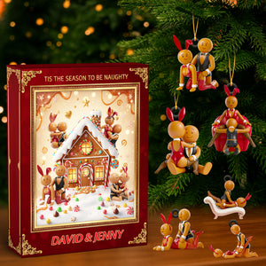 Gingerbread Couple Christmas Advent Calendar Blind Box Personalized Gifts For Couple 03OHDT161025-Homacus