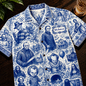 Retro Horror Hawaiian Shirt Personalized Gifts For Horror Lovers 01HUQN220626