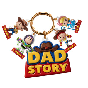 Lovely Characters Acrylic Tag Keychain - Personalized Gifts For Dads 022tyqn230426-Homacus