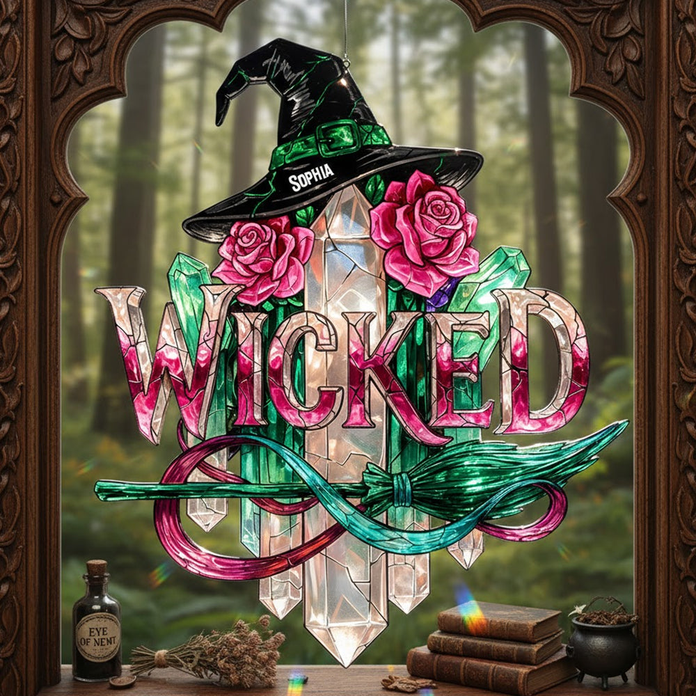 Mystical Witch Suncatcher Ornament - Personalized Gifts For Witch Lovers 04patn271125-Homacus