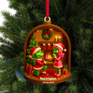 Personalized Gifts For Christmas Couple Acrylic Ornament 04tomg300825-Homacus