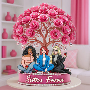 Sisters Forever Acrylic Plaque - Personalized Gift For Sister 01NALU200525-Homacus