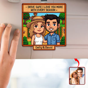 Drive Safe Acrylic Car Visor Clip – Custom Photo Gifts For Couple 02naqn241225-Homacus