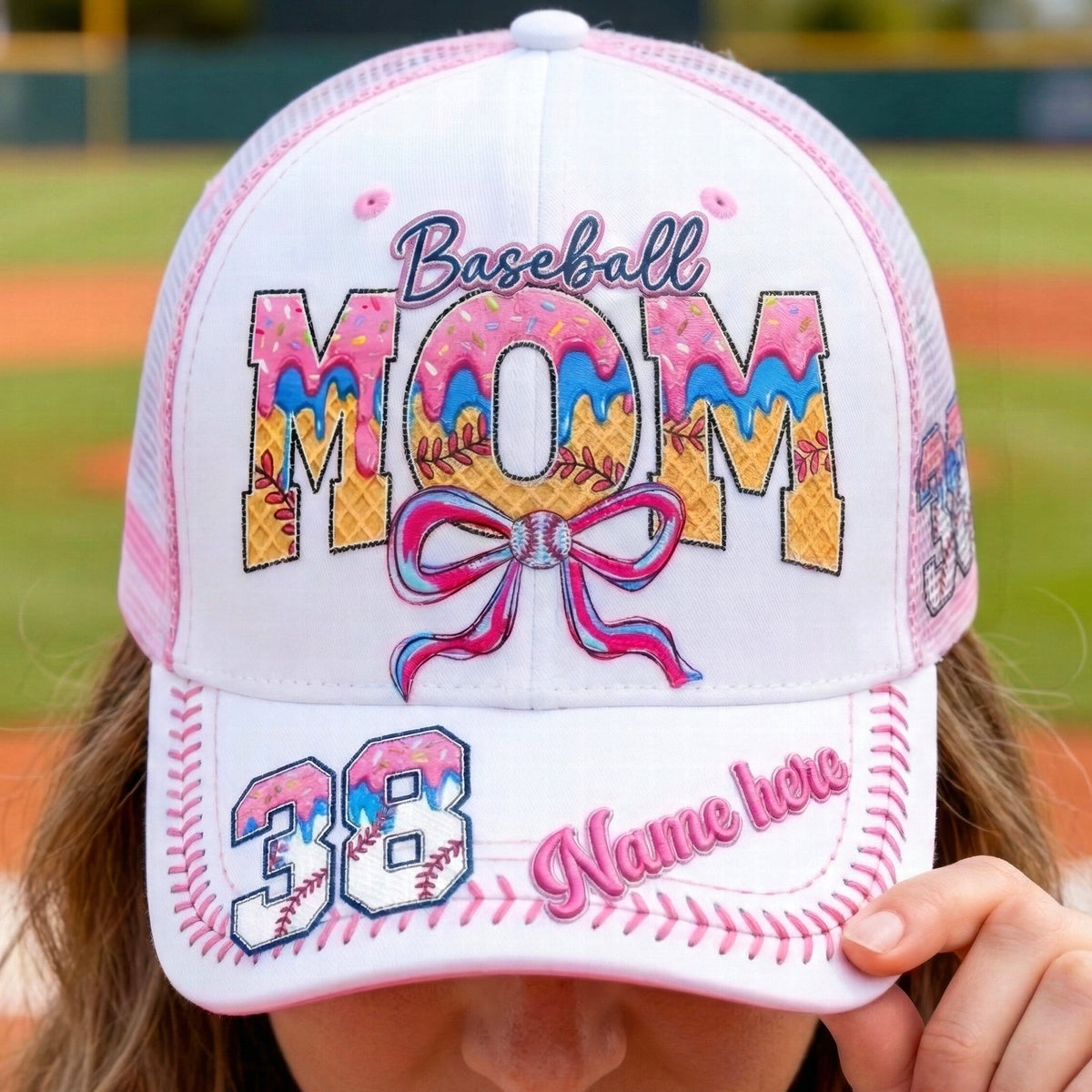 Sweet Baseball Mom Mesh Cap – Personalized Gifts For Baseball Moms 05qhqn060326-Homacus