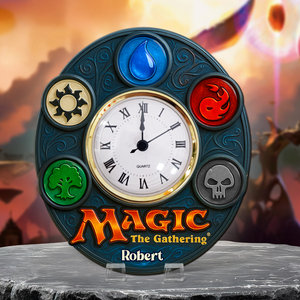 Game Fans Desk Clock Plaque - Personalized Gift For Fans 03NAPU280525-Homacus