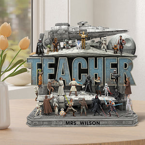 Personalized Gifts For Teacher Acrylic Plaque, Best Teacher In The Galaxy 05QHQN260525-Homacus