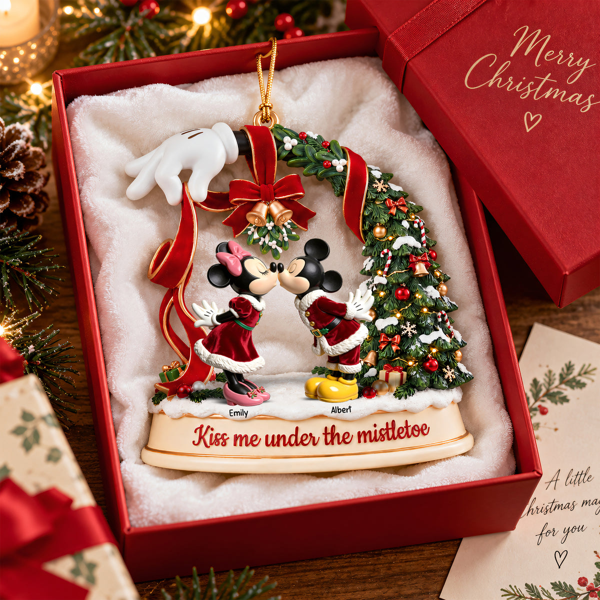 Romantic Couple Acrylic Ornament - Personalized Gifts For Couple 02toqn070926