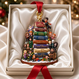 Whimsical Books Christmas Acrylic Ornament - Personalized Christmas Gifts For Reading Lovers 09padh211026-Homacus