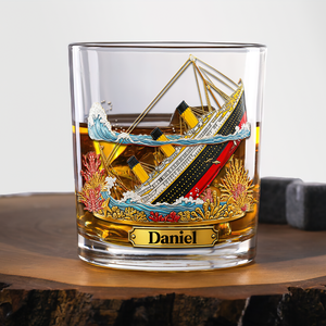 Legendary Ocean Voyage Whiskey Glass - Personalized Gifts For Boat Lovers 01HYLU140825-Homacus
