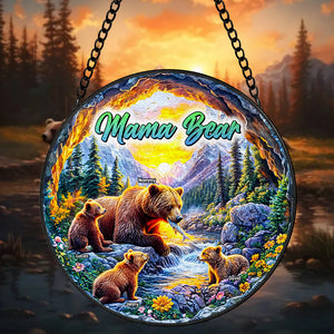 Personalized Gifts For Mom Stained Glass 05hutn280325 Mama Bear-Homacus