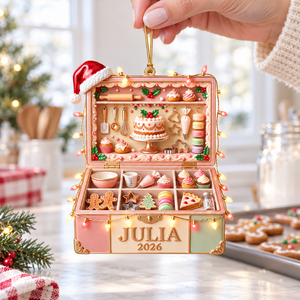 Santa's Favorite Baker Ornament - Personalized Gifts For Bakers 10PGQN141026-Homacus