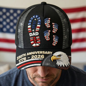 250th Anniversary Of The USA Best Dad Ever Classic Cap - Personalized Gifts For Dad 03naqn270226-Homacus