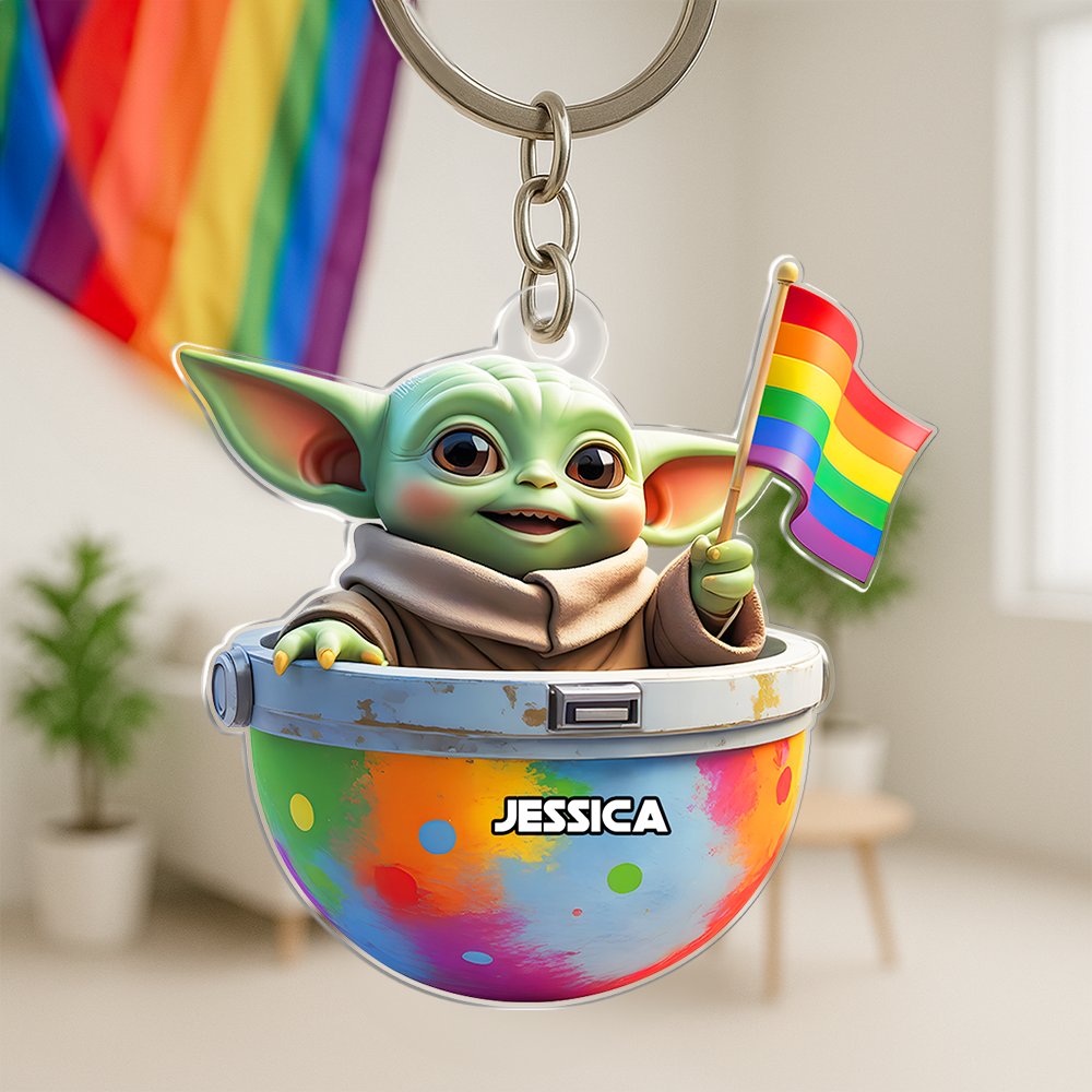 Galaxy Monster LGBT Keychain - Personalized Gifts For LGBT 04hupu280525-Homacus