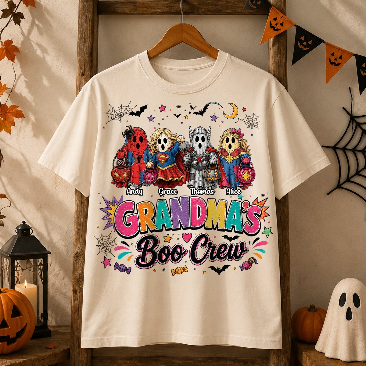 Grandma's Boo Crew Shirt Unisex - Personalized Gifts For Grandma 05NADH280726-Homacus