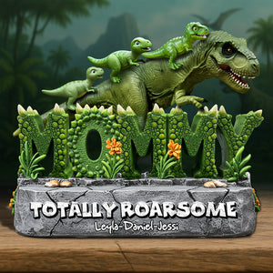 Dinosaur Mom Acrylic Plaque - Personalized Gifts For Mother 03QHLU220425-Homacus