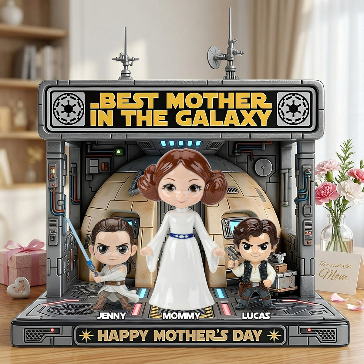 Universe Mom And Kids Acrylic Plaque - Personalized Gifts For Mother's Day Plaque 01OHTN010426-Homacus