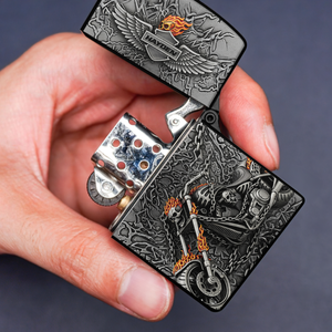 Demon Motorcycle Lighter - Personalized Gifts For Biker-Homacus