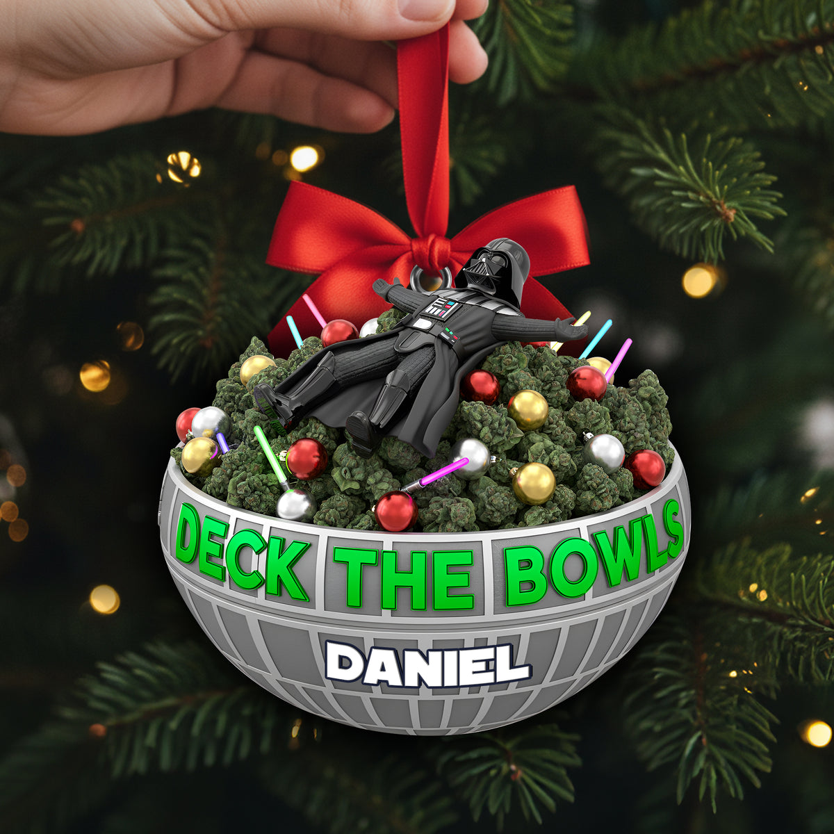 Deck The Bowl Ornament - Personalized Gifts For Stoners 07TOLU041025-Homacus