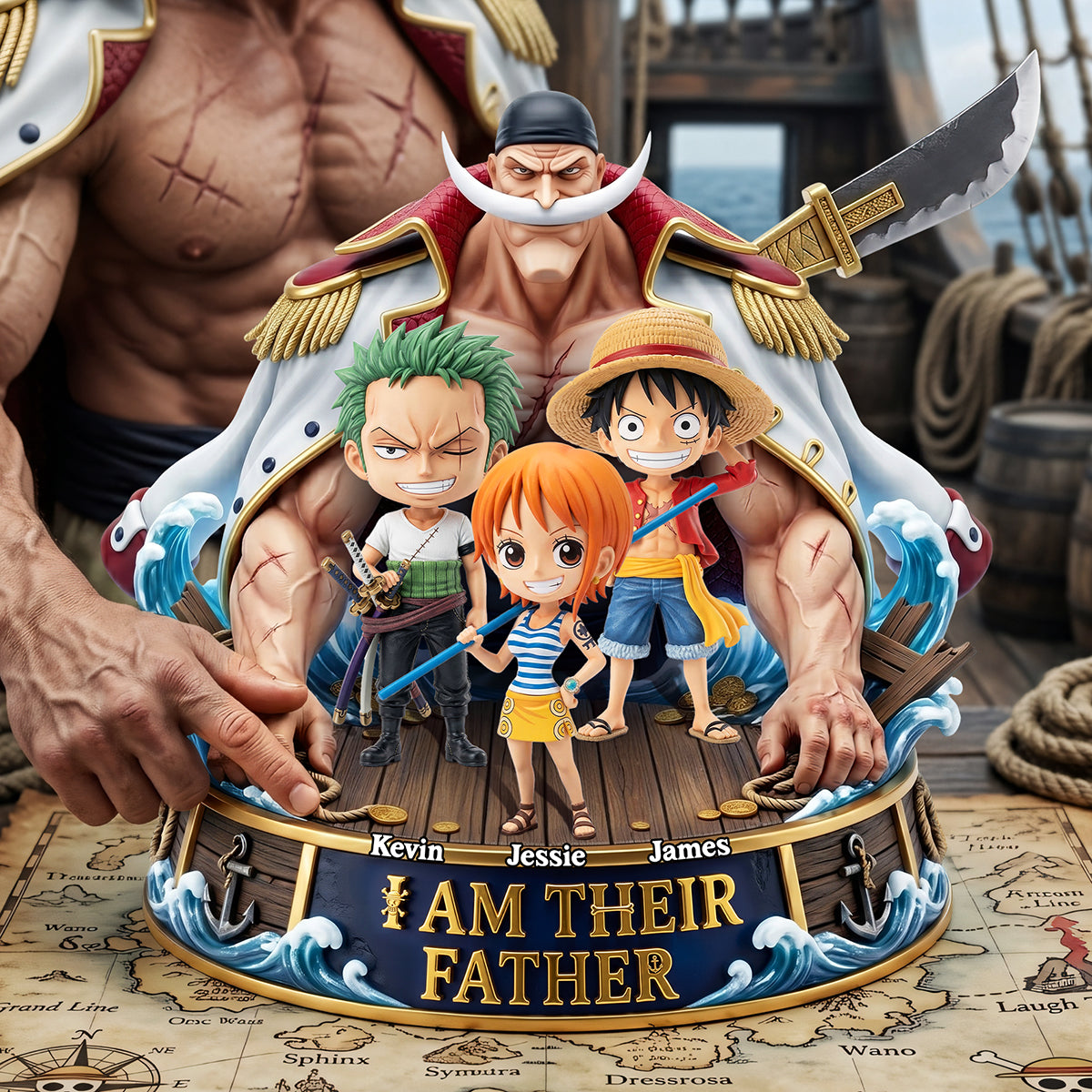 Ocean Adventure Crew Acrylic Plaque - Personalized Gifts For Dad 01HUTA120526-Homacus