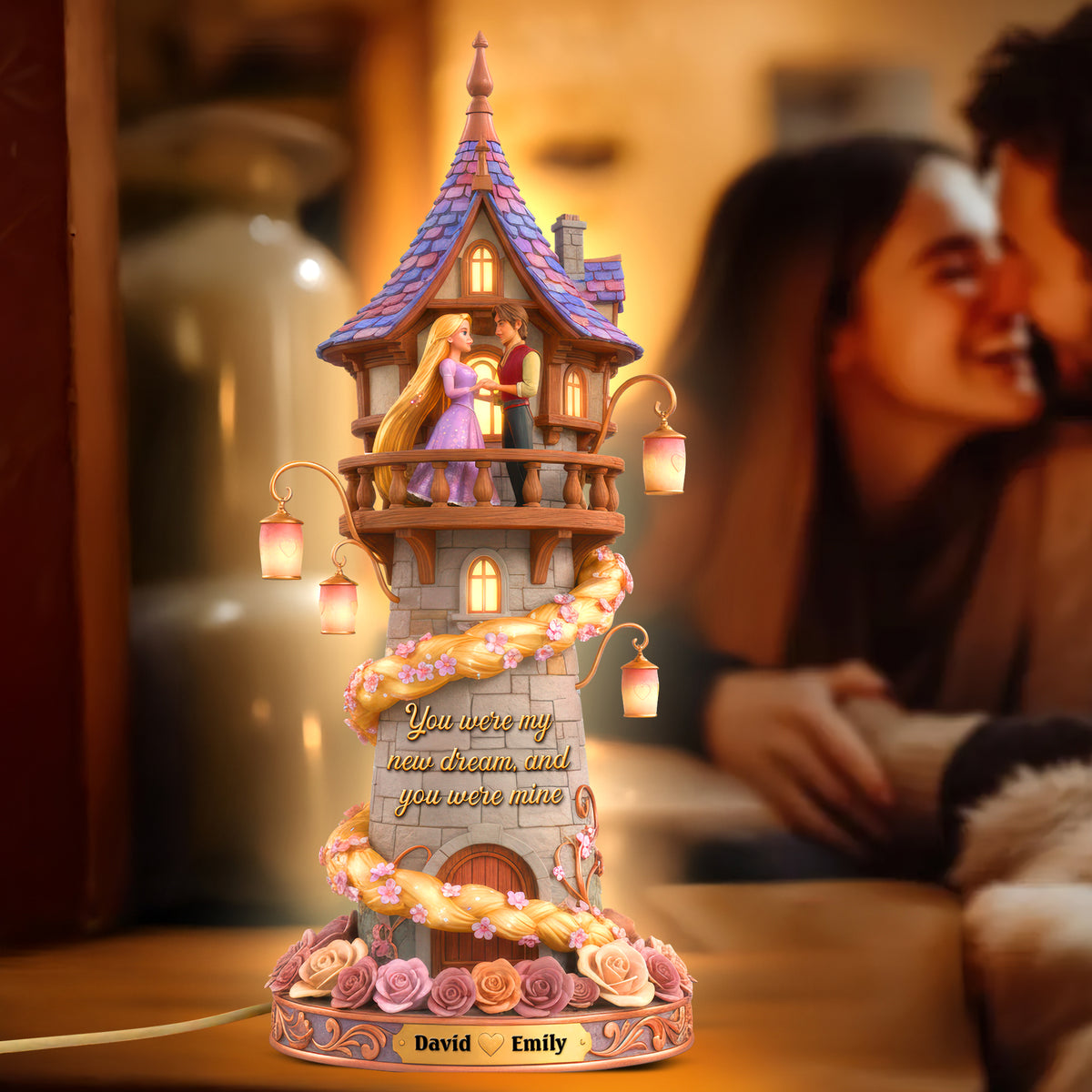 Fairy Tale Couple Acrylic Light Box - Personalized Gifts For Couple 06kiqn011225-Homacus